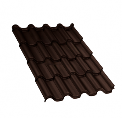Металлочерепица Монтерроса VALORI (Brown)